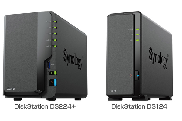 Synology、小型NASキット「DiskStation DS224+／DS124」ネットワーク
