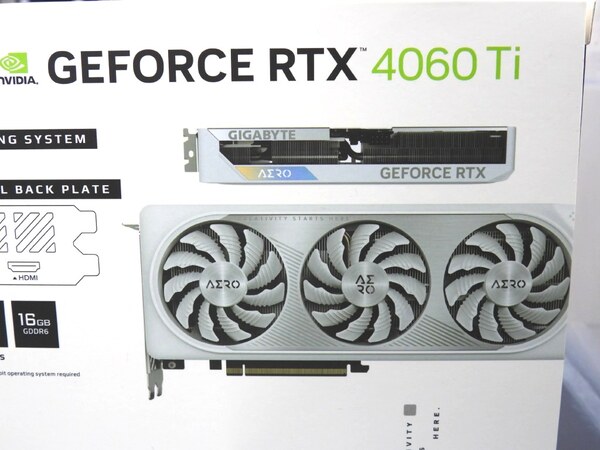メモリー16GB搭載のクリエイター向け白色GeForce RTX 4060 Tiが登場