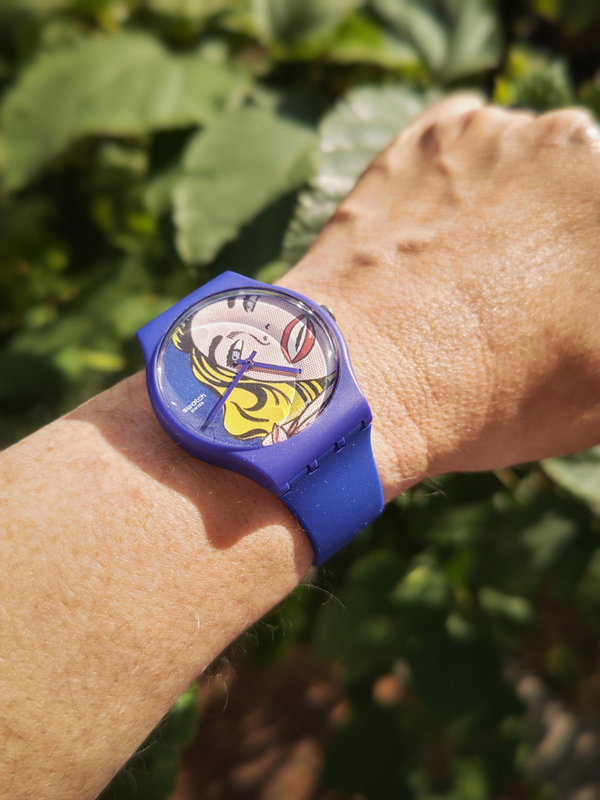 リキテンスタイン「Girl」とスプレー缶をオマージュしたSwatchを衝動