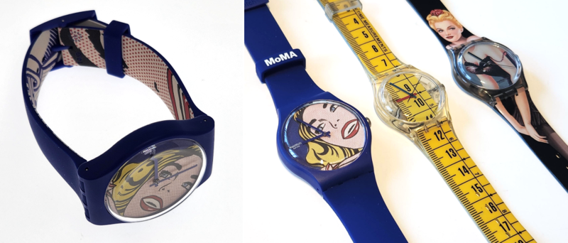 リキテンスタイン「Girl」とスプレー缶をオマージュしたSwatchを衝動