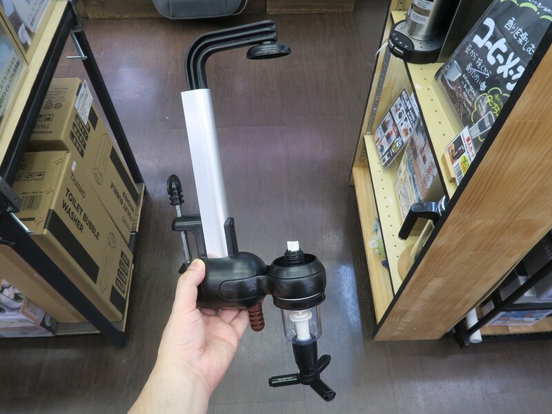 回転式6連 業務用ボトルディスペンサー 定量45ml クランプ式 動作確認済 お酒のボトルをデスクに固定して定量を注げるクランプ式の
