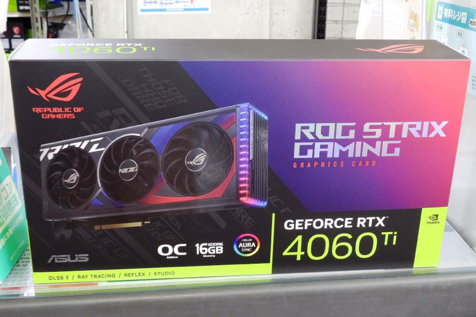 ASCII.jp：GeForce RTX 4060 Ti GDDR6 16GB搭載の大型カードがASUSから登場