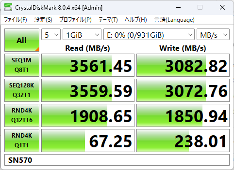 1TBモデルで1万円切りのWD Blue SN580 NVMe SSDが高コスパかどうかを実際に試した