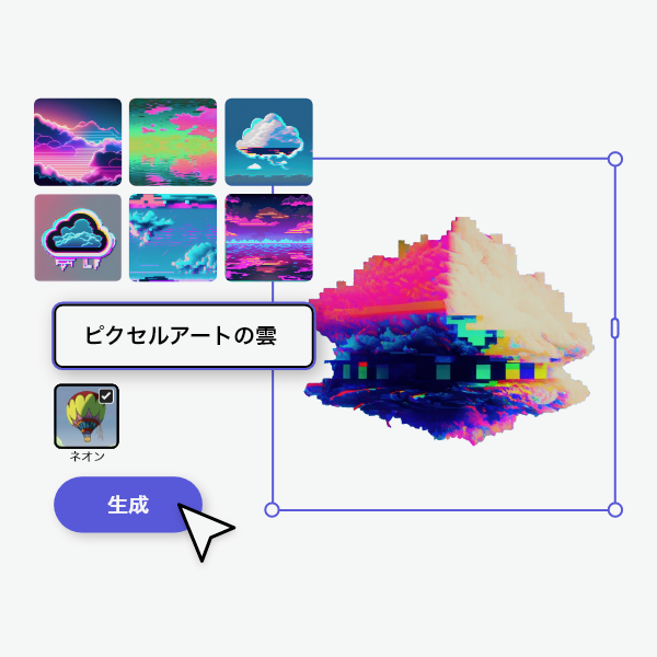 日本語を使った画像生成機能の利用イメージ