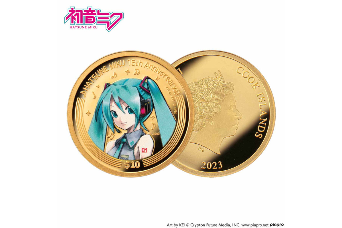 ASCII.jp：初音ミクの16周年を記念した公式カラー金貨・銀貨が登場