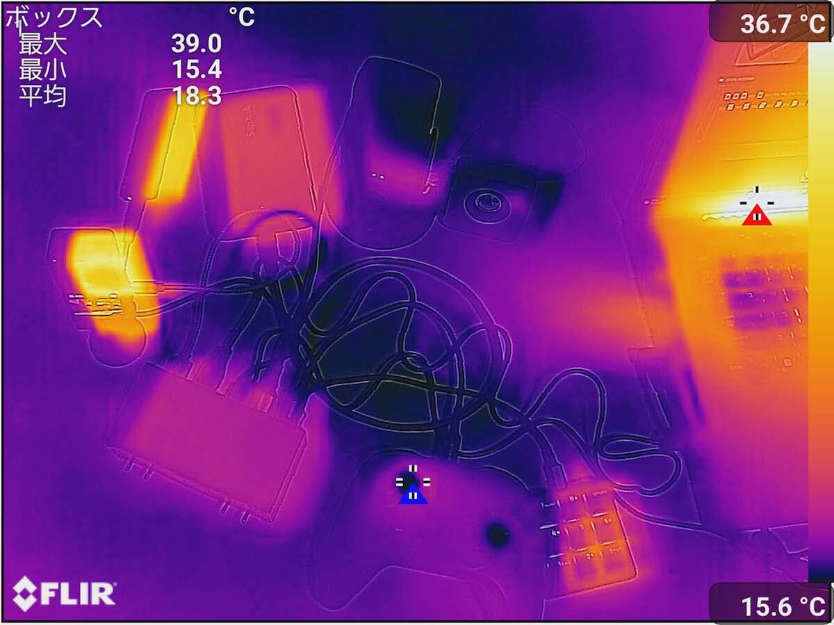 サンコーUSBトグルスイッチングハブ電流電圧チェッカー