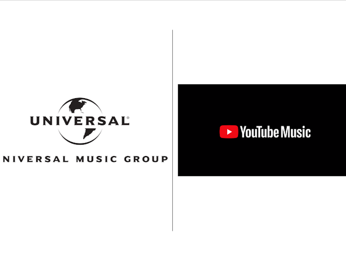 ユニバーサルミュージックGとYouTube Musicのロゴ