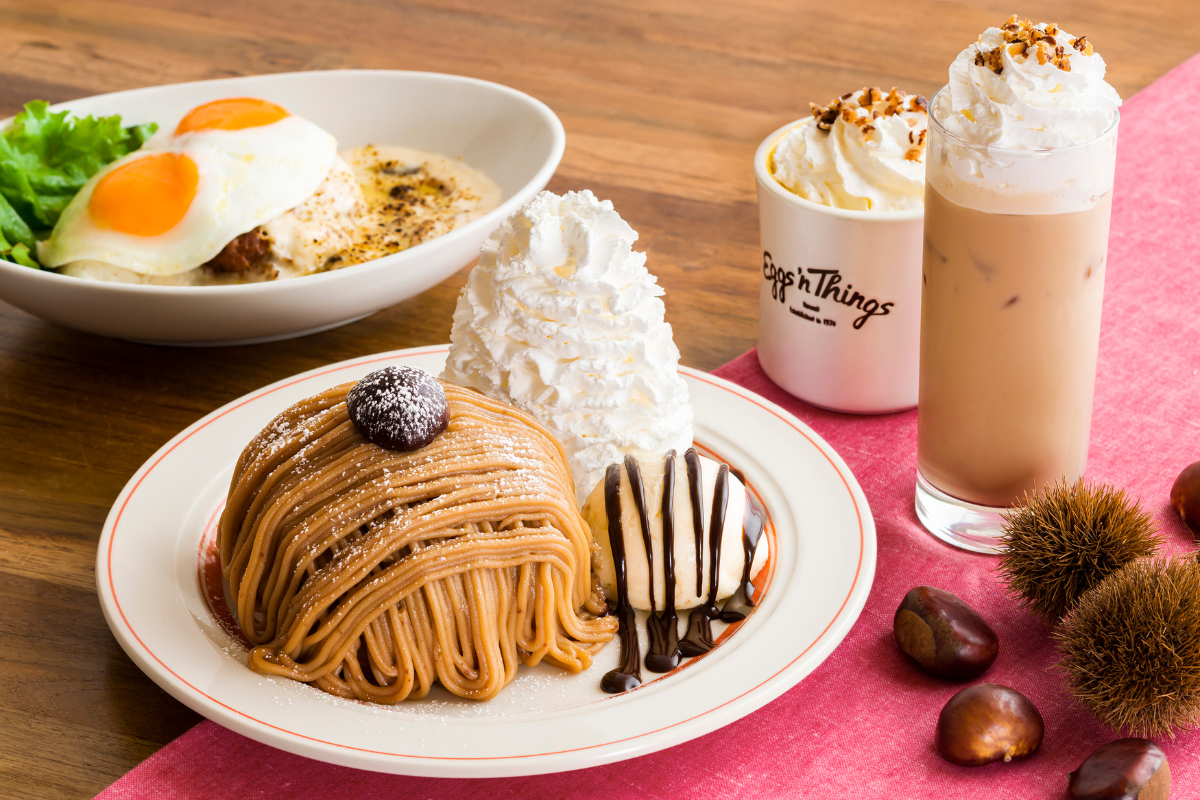 栗を堪能できる秋のパンケーキ！ 国内のEggs ’n ThingsとEggs ’n Things Coffee全店舗で提供