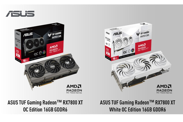 TUF GAMINGよりAMD Radeon RX 7800XTチップセット搭載のビデオカード2製品を発売