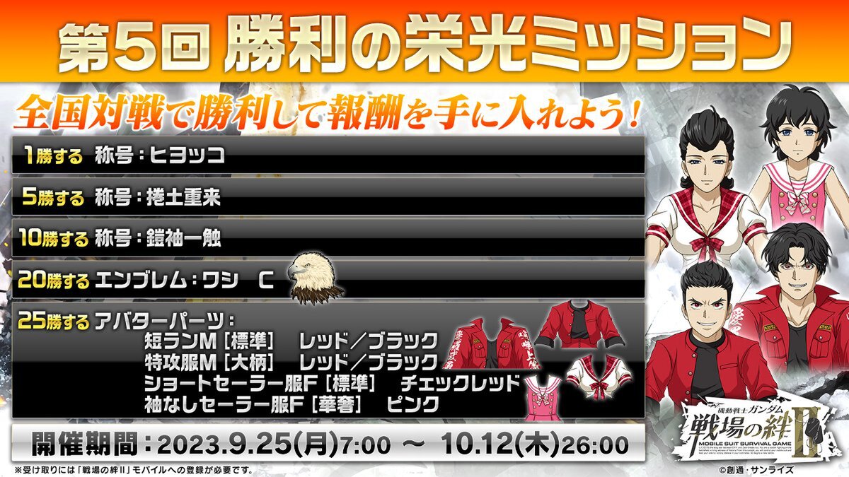 『戦場の絆II』9月13日のアップデートで「ガンダム試作1号機」と「ガーベラ・テトラ」が参戦！