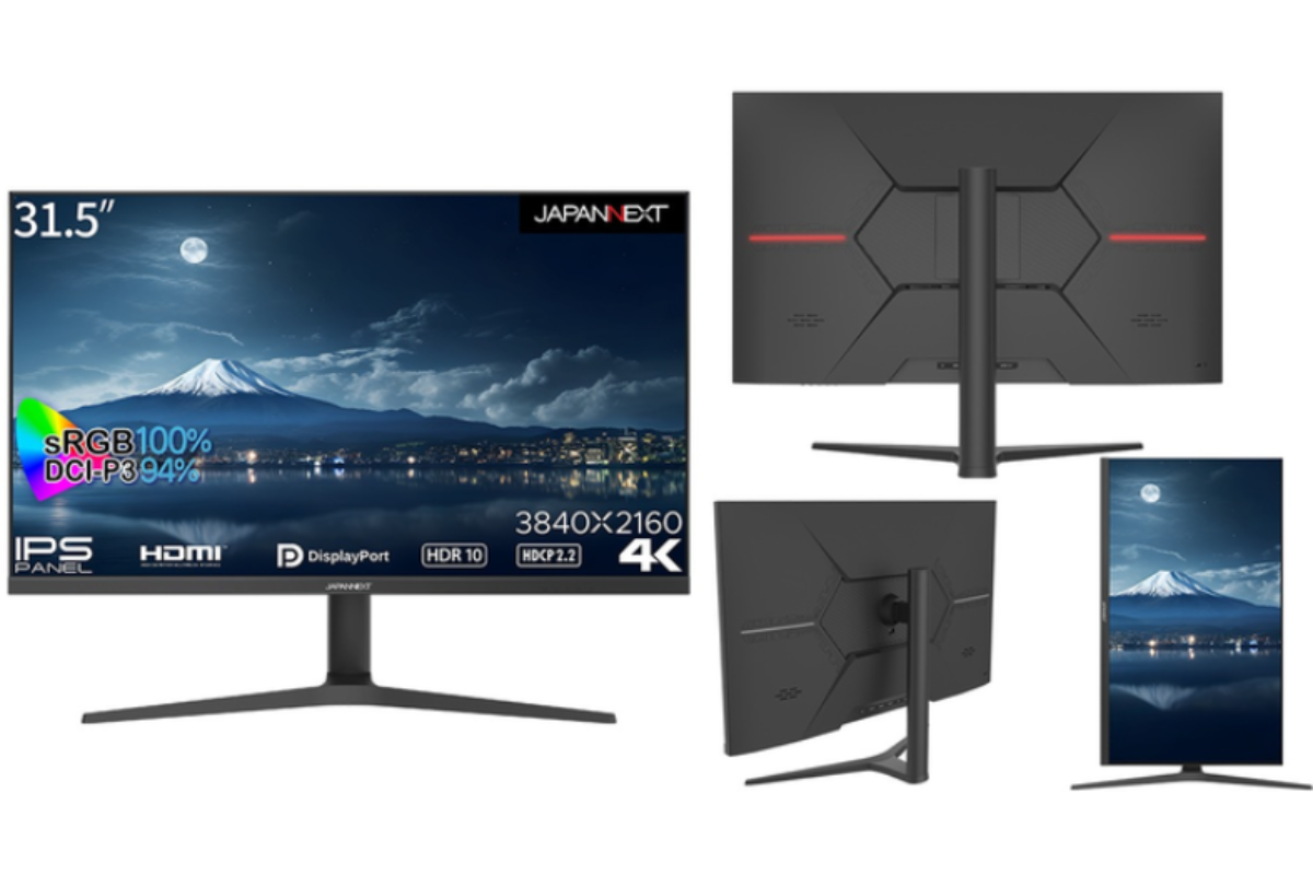 ASCII.jp：JAPANNEXT、31.5型4K解像度の液晶ディスプレー「JN