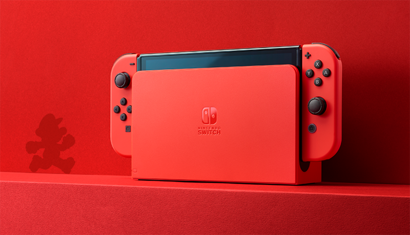 本日発売】「Nintendo Switch」限定色マリオレッド 隠れコインが魅力