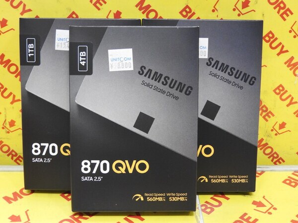 【価格調査】Samsung 870 QVO、WD SN580をはじめSSDの下落が多数