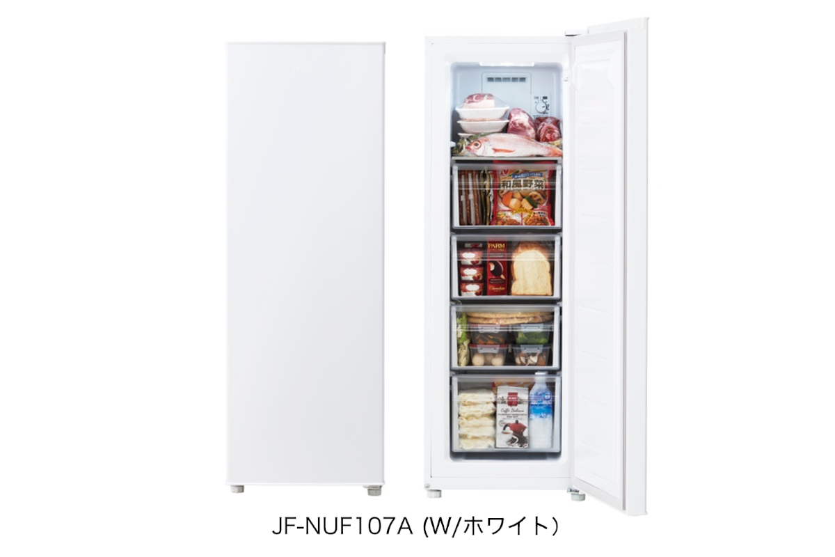 ASCII.jp：幅およそ45cmのスリムボディーを実現した107L前開き式冷凍庫「JF-NUF107A」