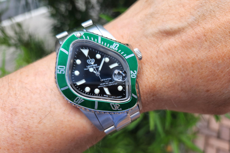 配送員設置 LAARVEE PEA001 グリーン ブラック 腕時計 時計 - www ...