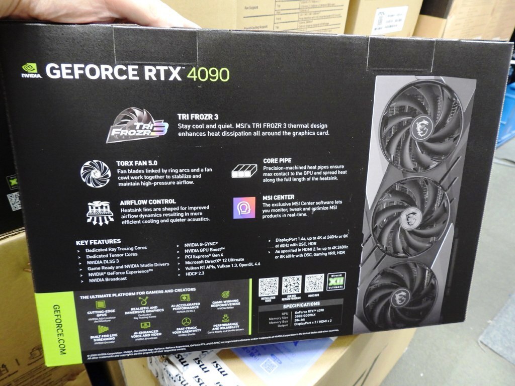 スリムで軽量になったGeForce RTX 4090がMSIから発売