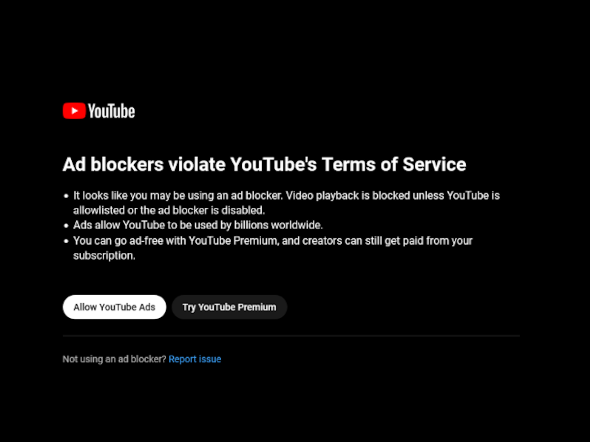 YouTubeが広告ブロッカー「Adblock Plus」を遮断するもAdblock Plus側