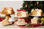 まるで“クリスマスケーキ” アフタヌーンティー・ラブアンドテーブル、期間限定ミルクレープ3種を発売