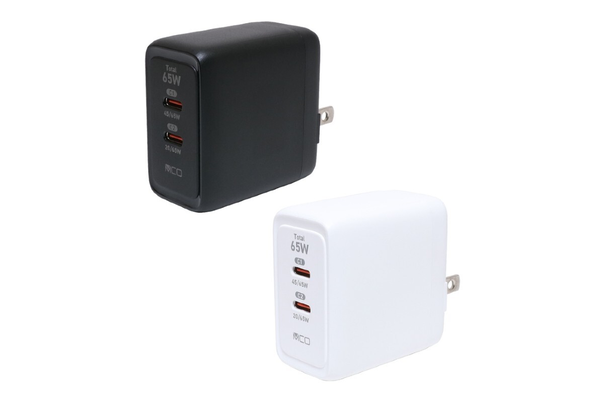 ASCII.jp：65W対応・USB Type-C×2搭載の軽量コンパクトなUSB充電器