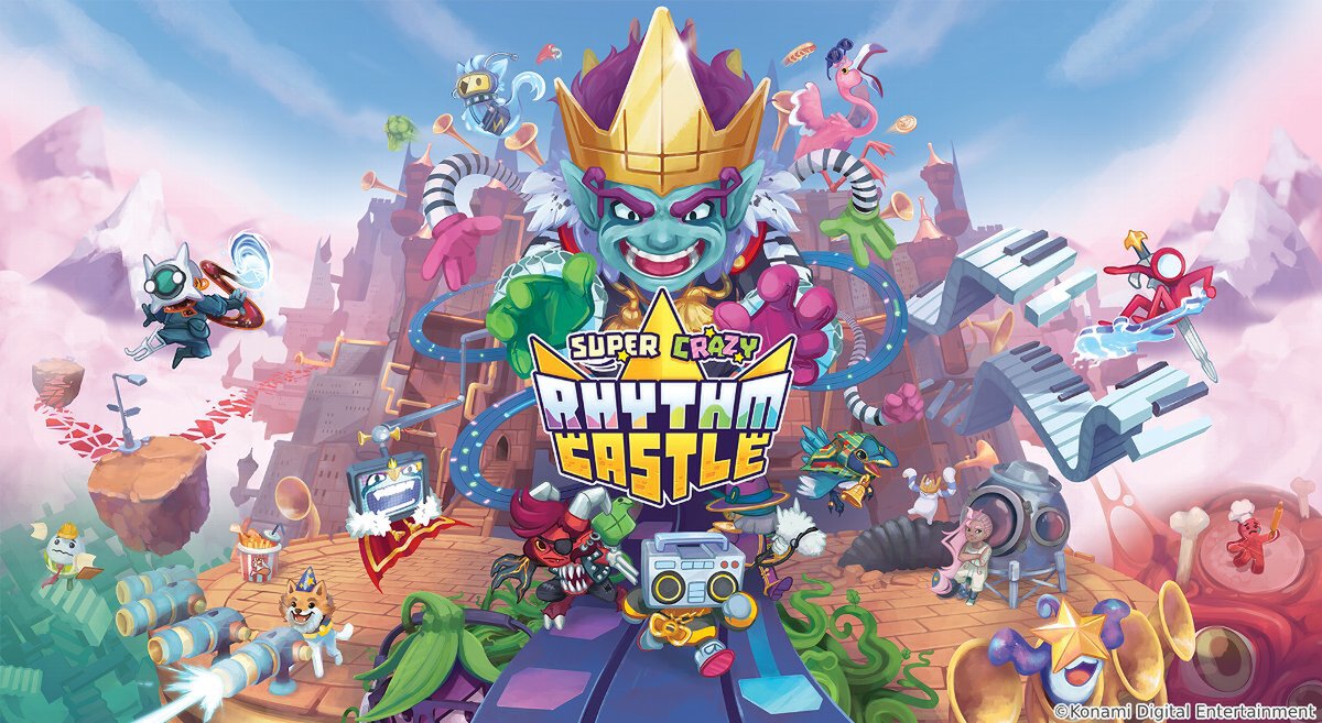 KONAMIの新感覚のリズムゲーム『Super Crazy Rhythm Castle』が本日配信！