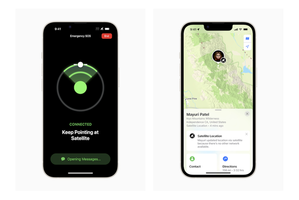  iPhone 14の衛星経由緊急SOS機能、来月フランス、ドイツ、アイルランド、英国に拡大