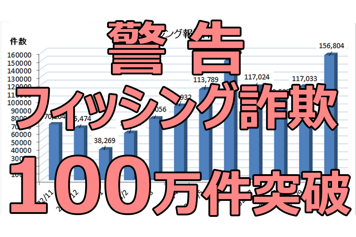 Ascii Jp：ついに100万件超え！ 止められないフィッシング詐欺、過去最多を更新