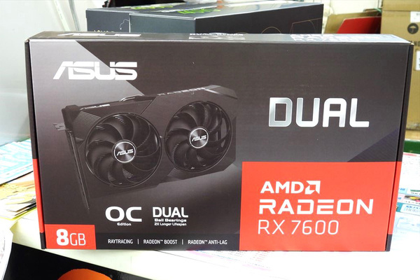 長さ205mmとコンパクトなRadeon RX 7600搭載カードがASUSから発売