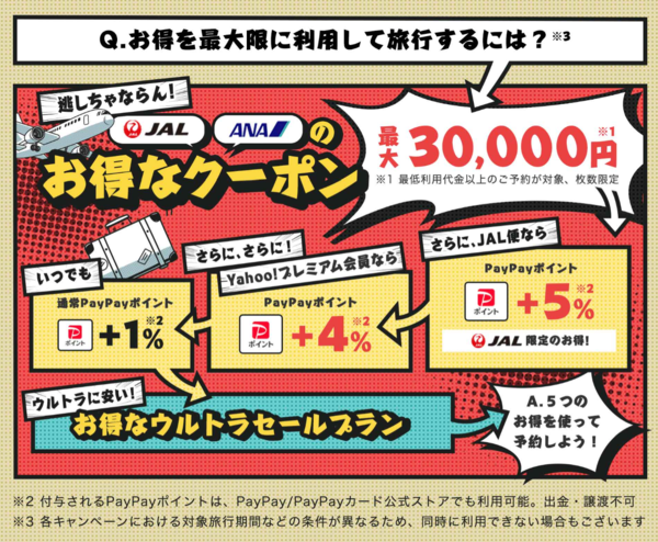 ASCII.jp：最大3万円クーポン＆PayPayポイント！Yahoo!トラベルでお得