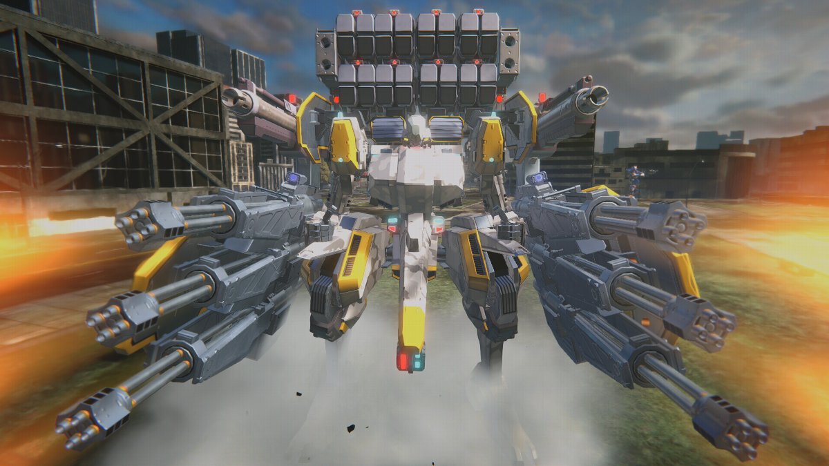 PS5／Steam『CUSTOM MECH WARS』地球防衛軍コラボ機体「コンバットフレーム ニクスB」を公開！