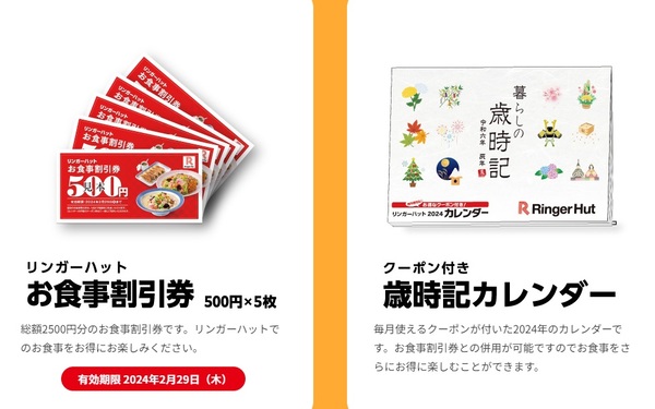 ASCII.jp：リンガーの2500円「福袋」がお得！食事券＋グッズや袋