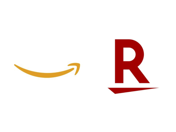 Amazonと楽天のロゴ