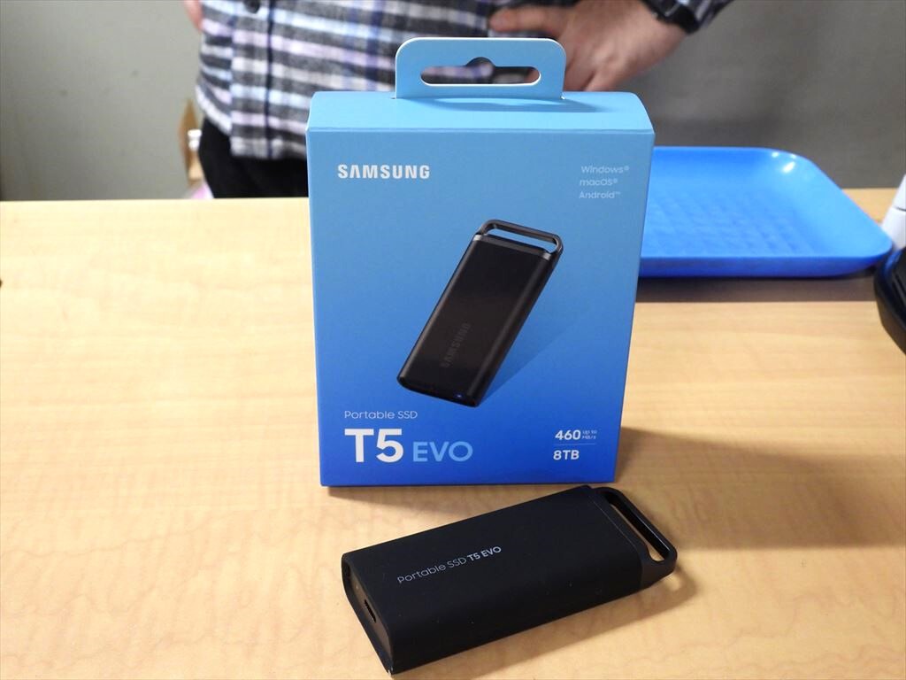 8TBもラインナップするSamsungのポータブルSSD「T5 EVO」が発売