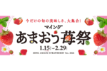 苺スイーツ大集合！ 九州最大級のおみやげ処で「マイングあまおう苺祭」開催