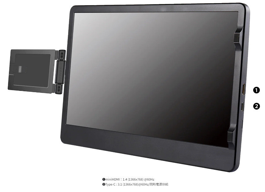 ノートPC合体モバイルディスプレーの新機軸! ぐるんと回転・収納できる11.6型/14型