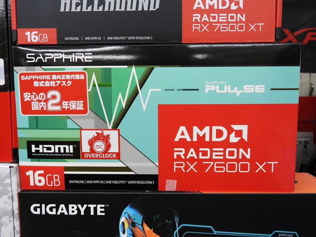 「Radeon RX 7600 XT」搭載ビデオカードが一斉デビュー！