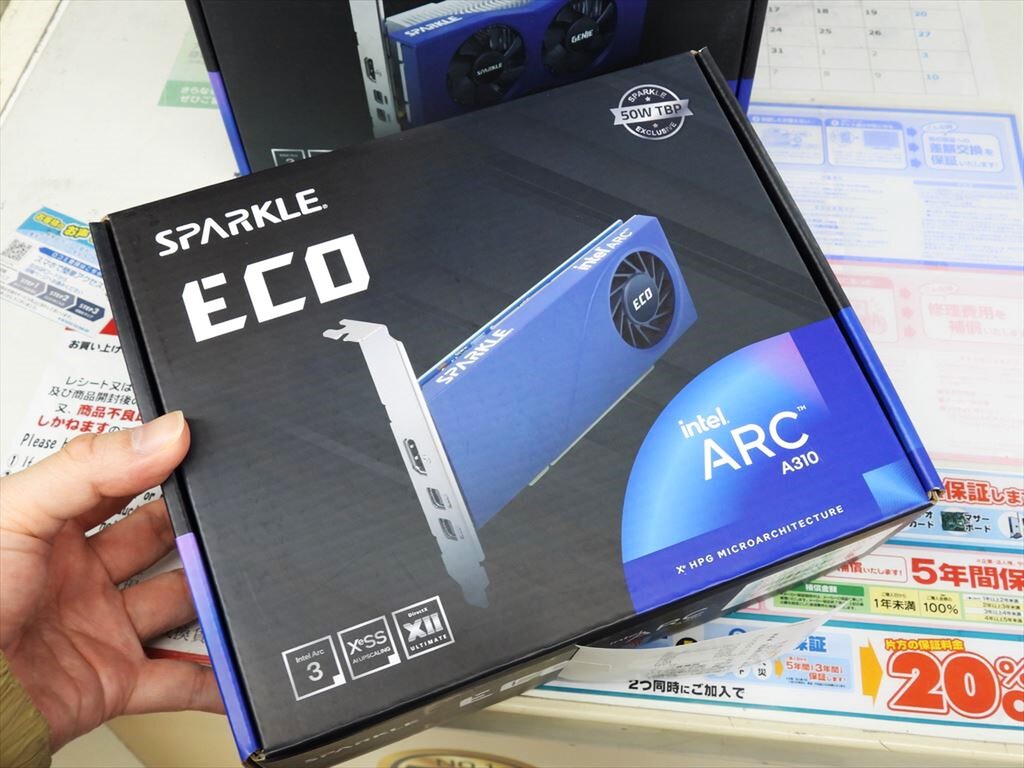 Intel Arc A380/A310搭載ビデオカードがSPARKLEから発売