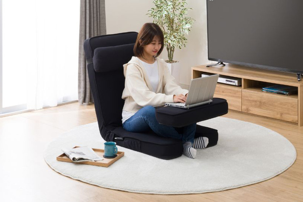 ニトリ ゲーミング座椅子 ワイド レバー付き ブラック ゲーミング座椅子ワイド(レバー付き BK) | ニトリネット【公式】 家具