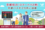 京都にてバス混雑状況や接近情報がわかるスマートバス停を運用開始