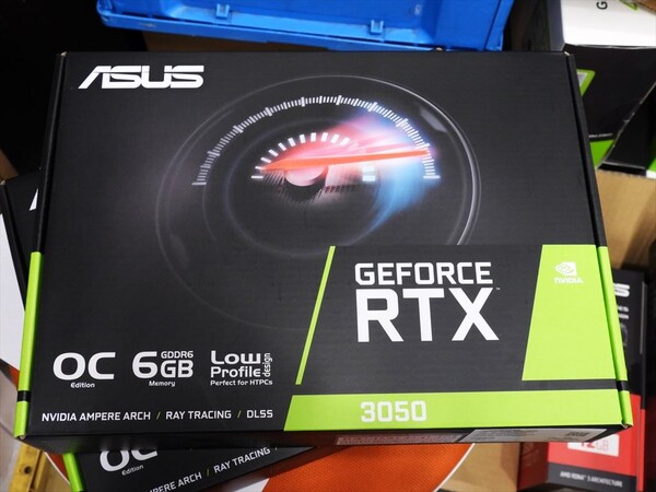 小型ケースにも最適なロープロファイルのGeForce RTX 3050がASUSから