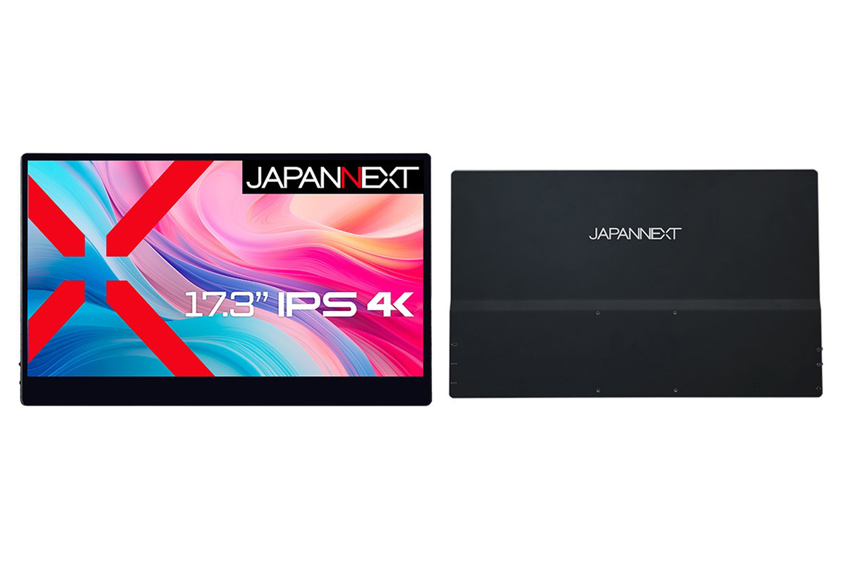 ASCII.jp：JAPANNEXT、17.3型でタッチ対応の4Kモバイルディスプレー