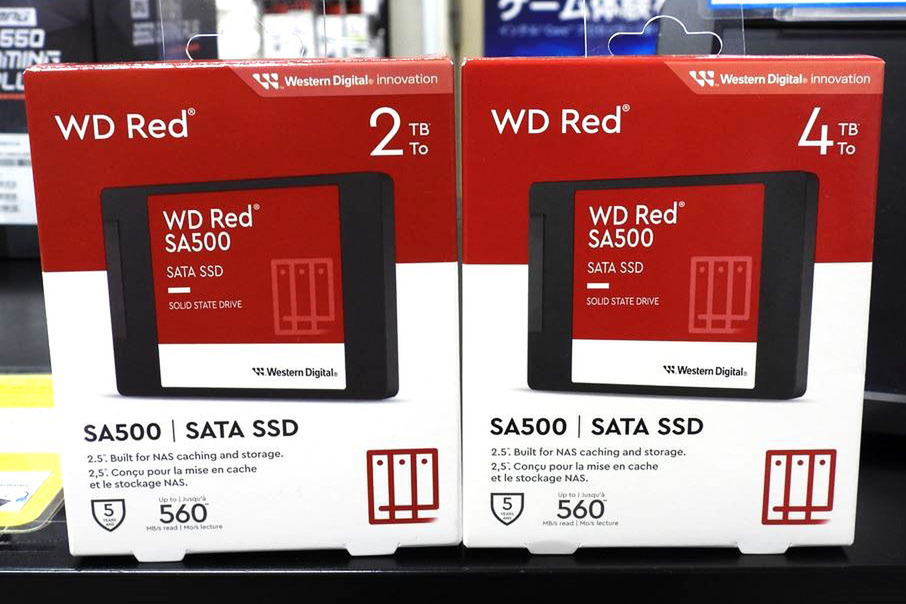 ASCII.jp：NAS向けの2.5インチSSD「WD Red SA500」に2TBと4TBが追加