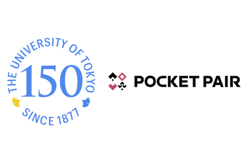 東京大学とポケットペアのロゴ