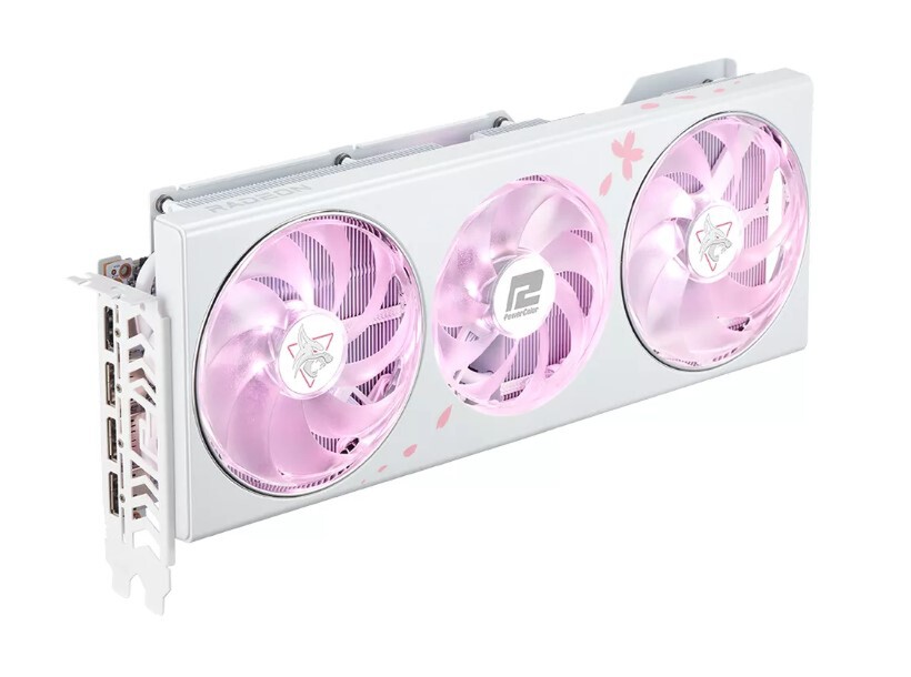 桜をデザインしたRadeon RX 7800 XTがPowerColorから