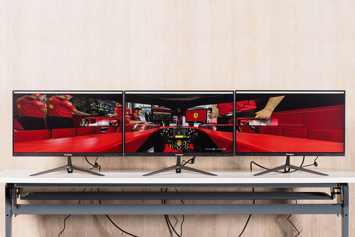 ASCII.jp：「VX2428-7」3台でマルチディスプレーに挑戦 「F1 23