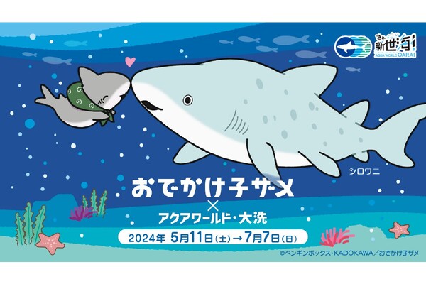 アクアワールド・大洗とYouTubeで人気のアニメ「おでかけ子ザメ」が