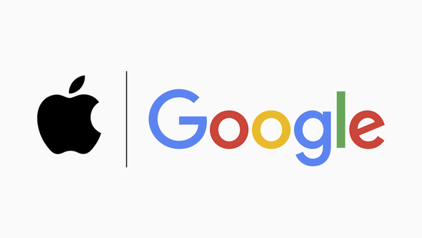 アップルとグーグルのロゴ