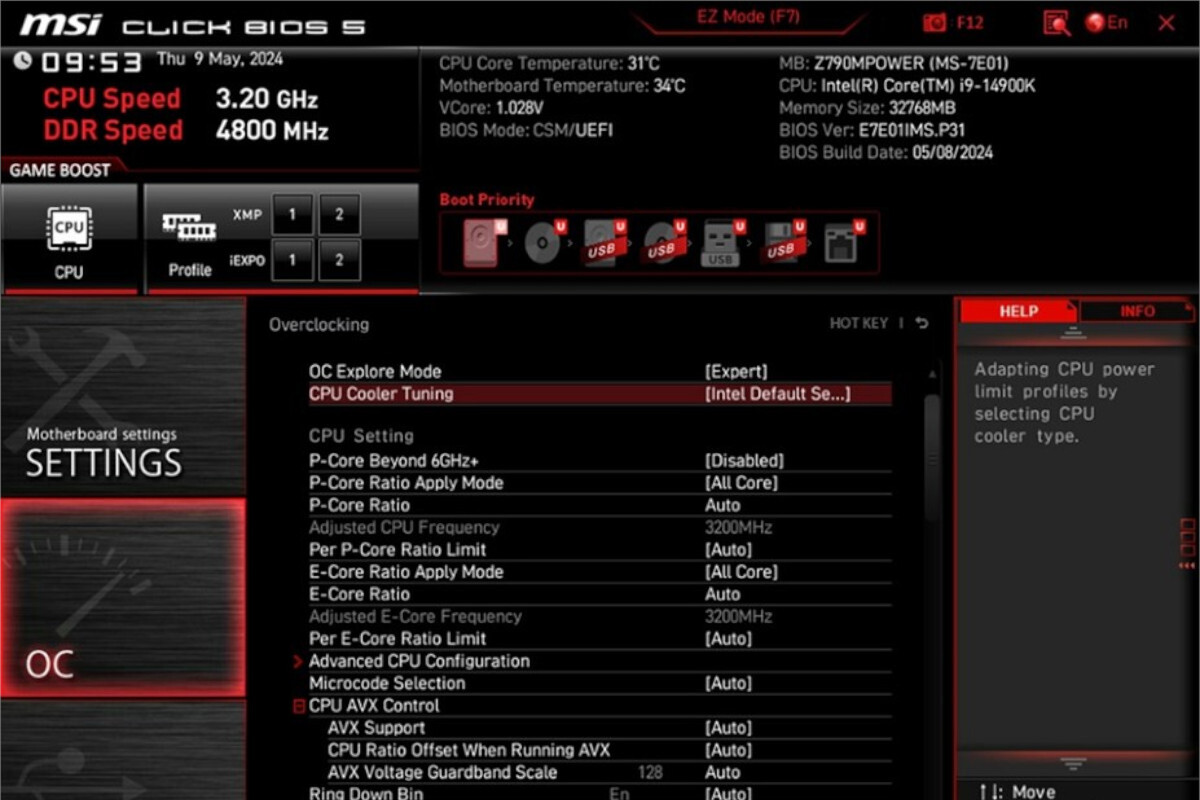 10世代！Core i7！Mate MJH29/E-7！BIOS確認済！ジャンク ASCII.jp：MSI Z790シリーズ、最新BIOSにて「Intel Default Settings