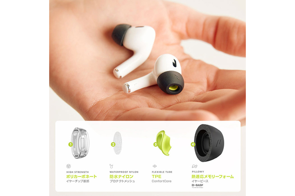 AirPods Proの性能を最大限に引き出す、耳にカスタムフィットする