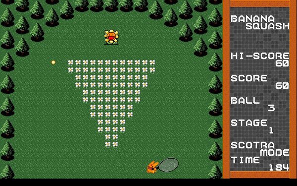 コンパイルのアクションゲーム『バナナスカッシュ（PC-9801版）』が「プロジェクトEGG」で本日リリース！