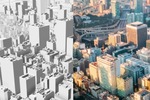 アドビの画像生成AI機能がまた進化　白黒3Dモデルがリアルな都市に